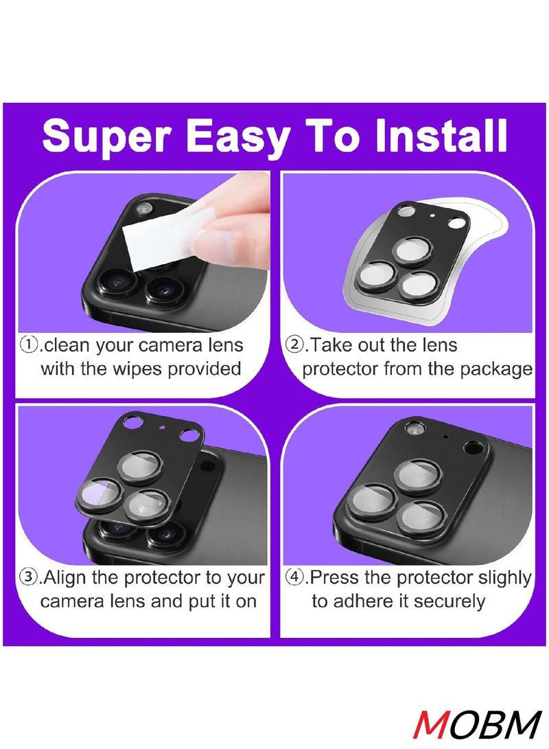 MOBM For iPhone 17 Pro max Camera Lens Protector Dark Blue - Image 5